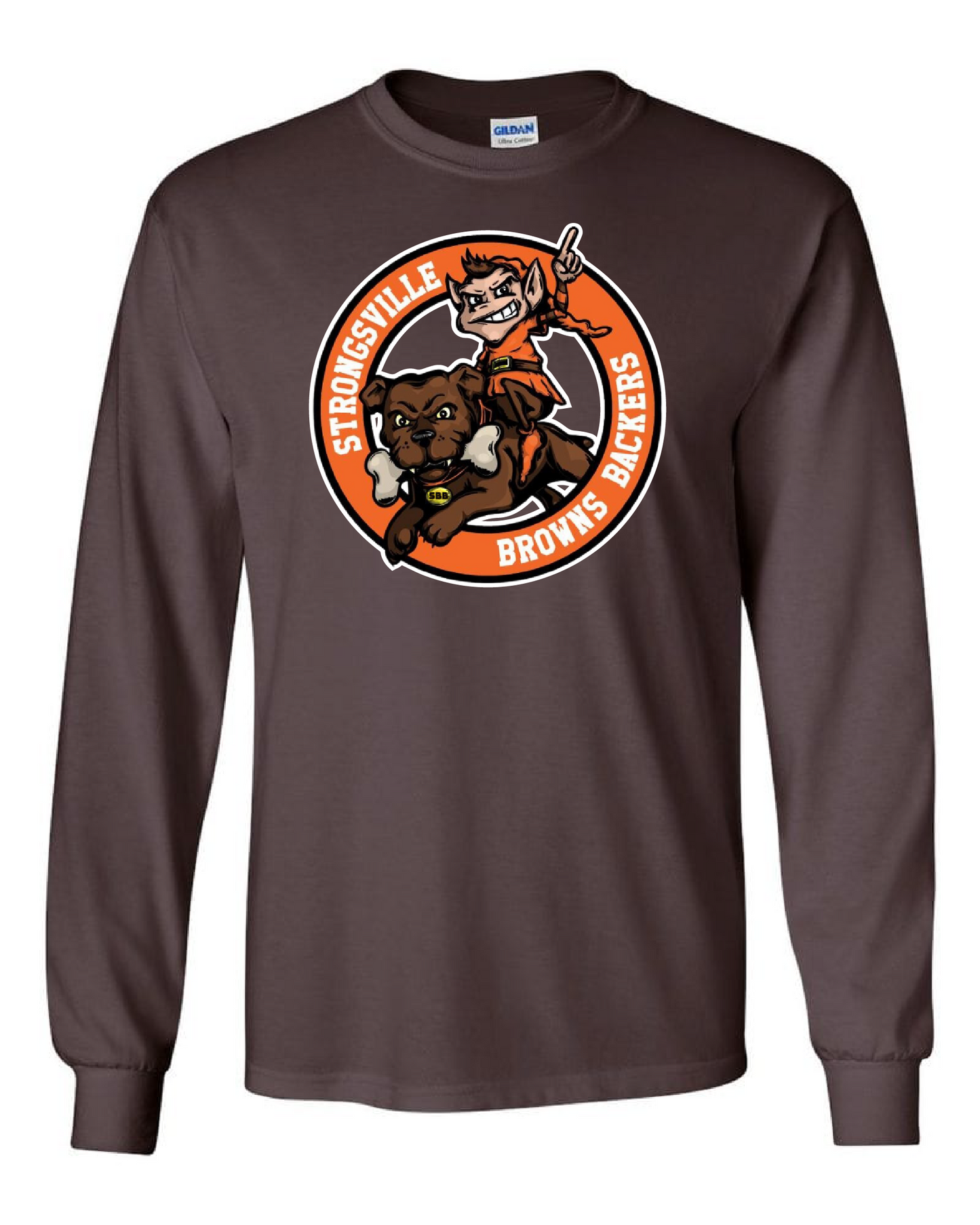 Strongsville Browns Backers Design on Brown - Only in Clev 