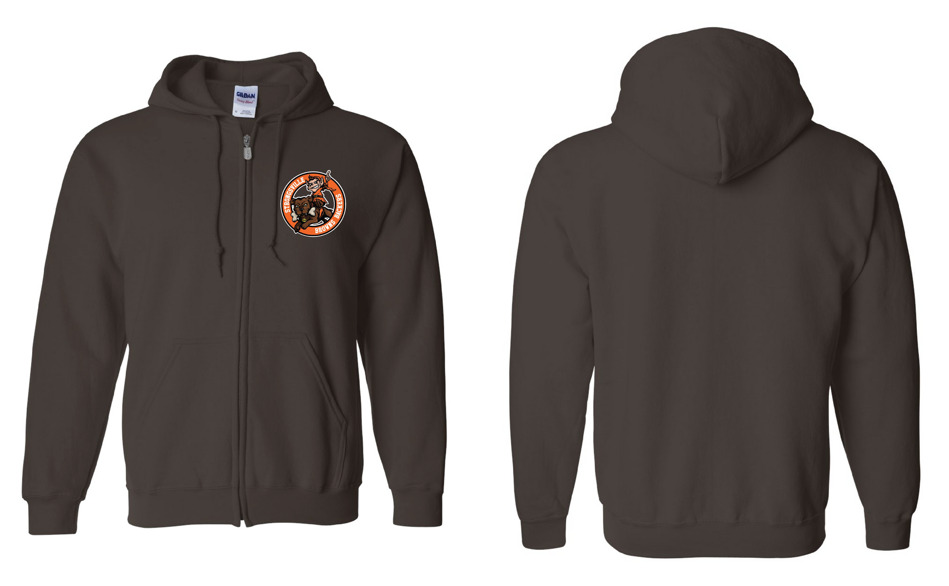 Strongsville Browns Backers Design on Brown - Only in Clev 