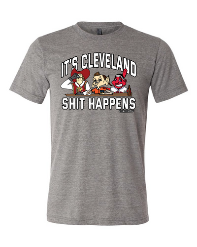 "All Sports Shit Happens Design" on Gray