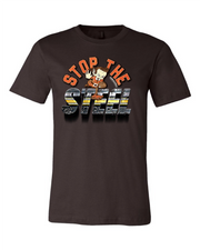"Stop the Steel" Design on Brown
