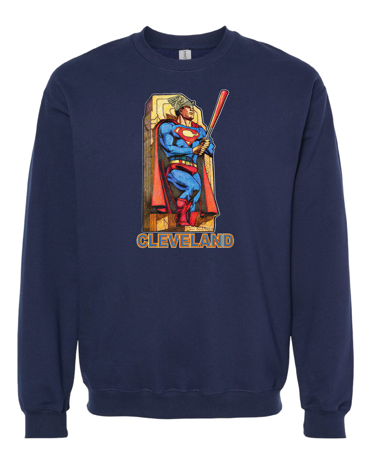 Cleveland Superguard Baseball Apparel on Navy Only in Clev