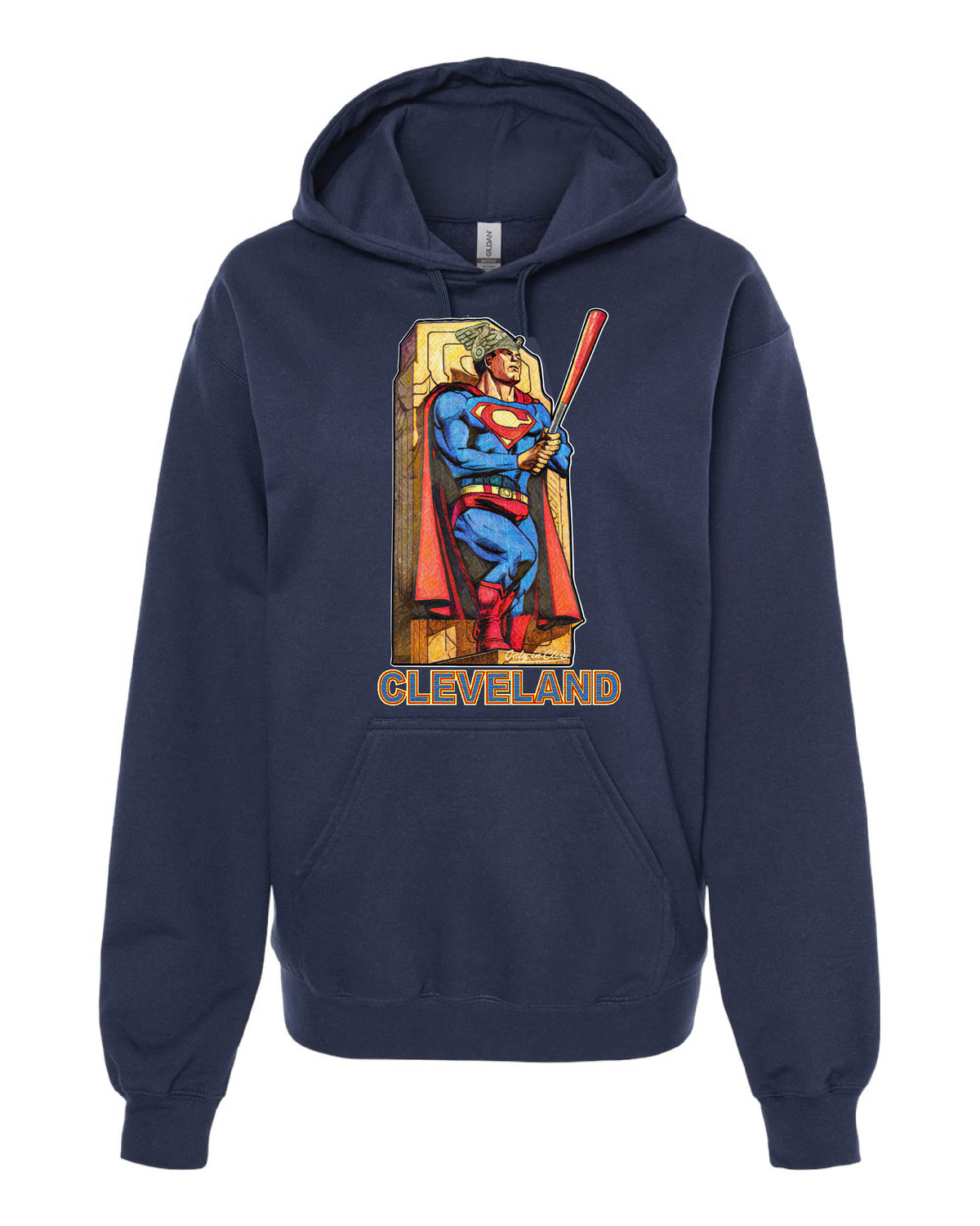 Cleveland Superguard Baseball Apparel on Navy Only in Clev