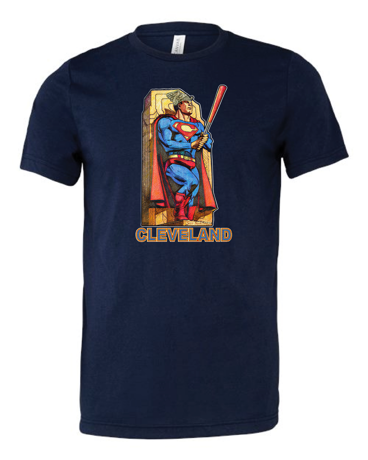 Cleveland Superguard Baseball Apparel on Navy Only in Clev