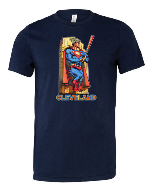 Cleveland Superguard Baseball Apparel on Navy Only in Clev