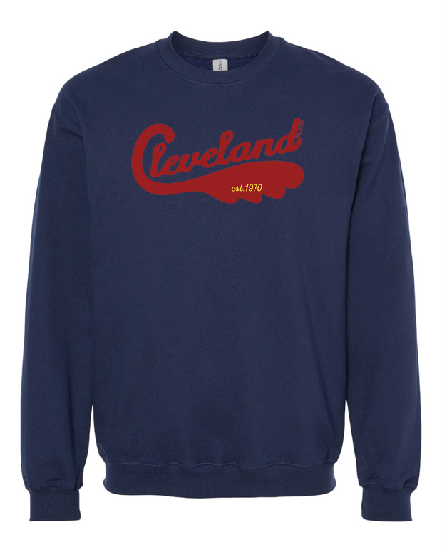 "Cleveland Swoosh 1970" Design on Navy