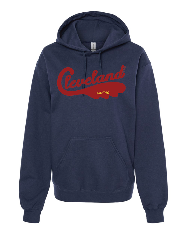 "Cleveland Swoosh 1970" Design on Navy