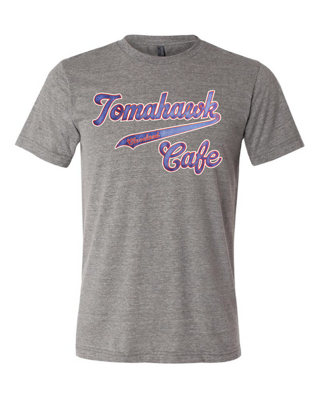 "Tomahawk Cafe" Design on gray