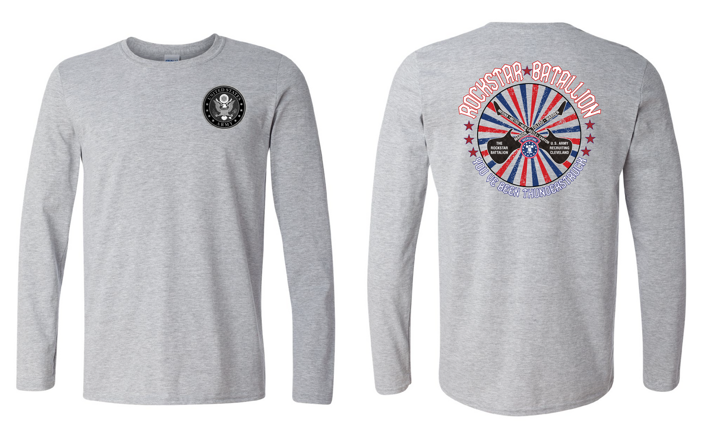 "RockStar Battalion" Twirl Rockstar Design on Gray - Only in Clev 