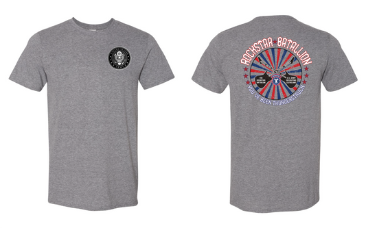 "RockStar Battalion" Twirl Rockstar Design on Gray - Only in Clev 