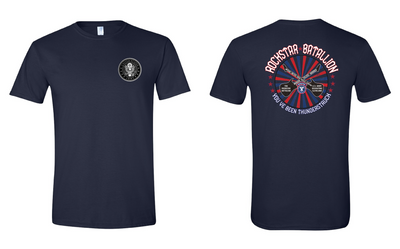 "RockStar Battalion" RockStar Twirl Design on Navy