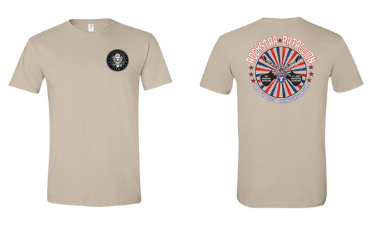 "RockStar Battalion" Rockstar Twirl Design on Tan - Only in Clev 