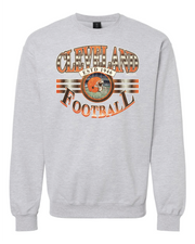 "Cleveland  Football Vintage" Design on Gray