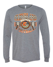 "Cleveland  Football Vintage" Design on Gray