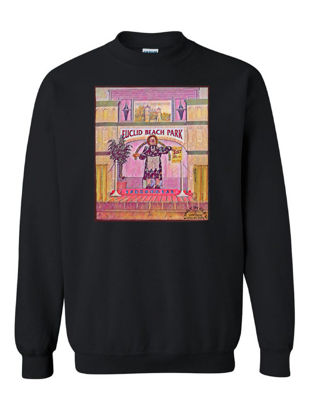 "Euclid Beach Laughing Sal" Design on Black