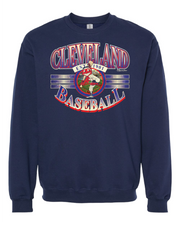 "Vintage Cleveland Baseball" on Navy