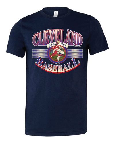 "Vintage Cleveland Baseball" on Navy