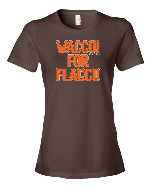 "Wacco for Flacco" Design on Brown