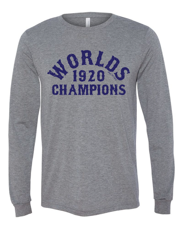 "1920 Worlds Champ 100 Year Anniversary" Baseball Design on Gray