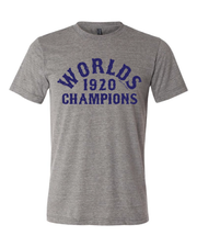 "1920 Worlds Champ 100 Year Anniversary" Baseball Design on Gray