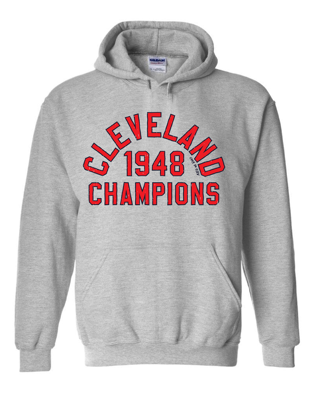 "Cleveland 1948 Champ" Baseball Design on Gray - Only in Clev