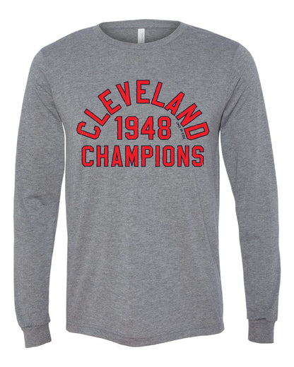 "Cleveland 1948 Champ" Baseball Design on Gray - Only in Clev
