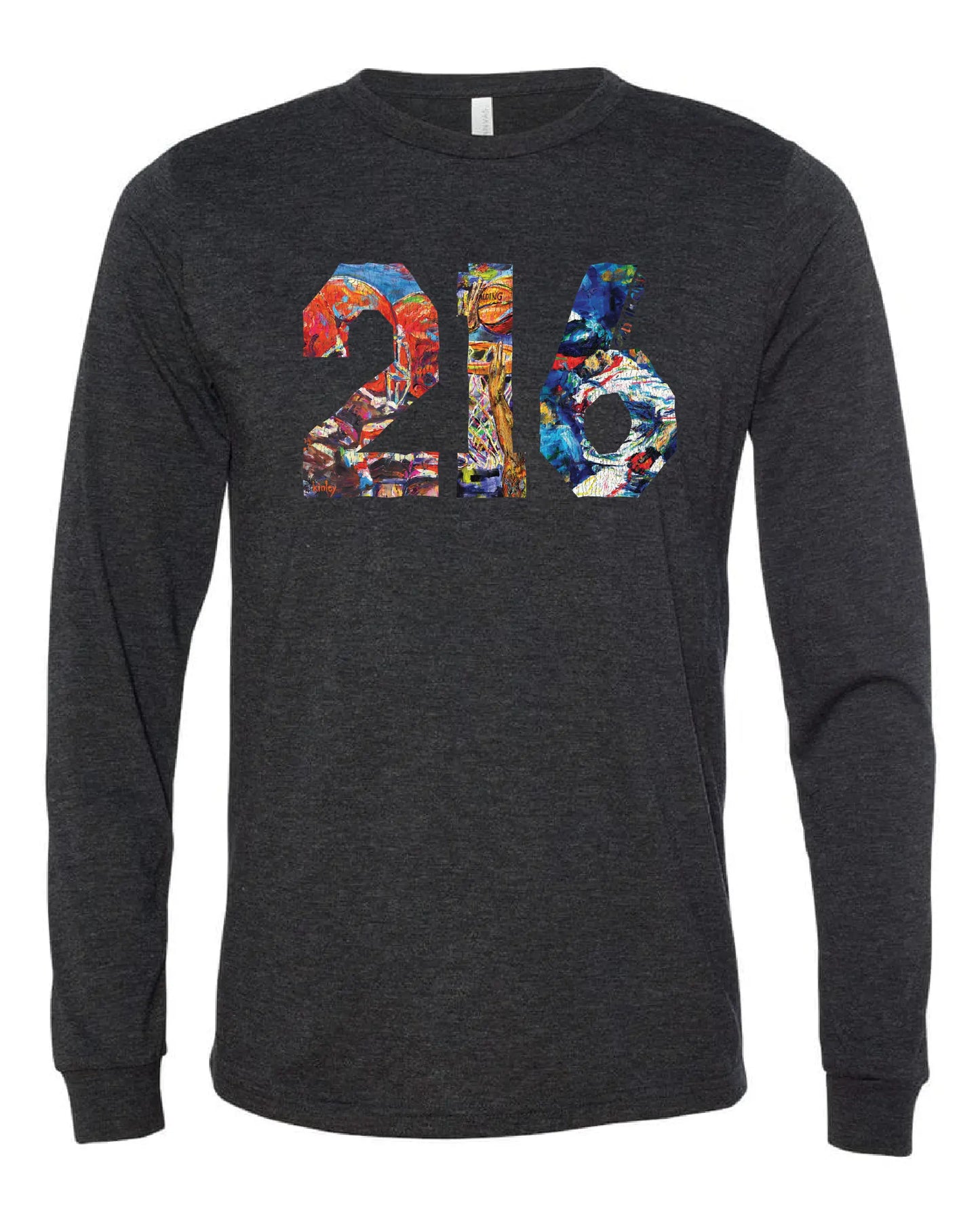 colorful 216 on Black - Only in Clev 3XL-Unisex-Long-Sleeve-T-Shirt