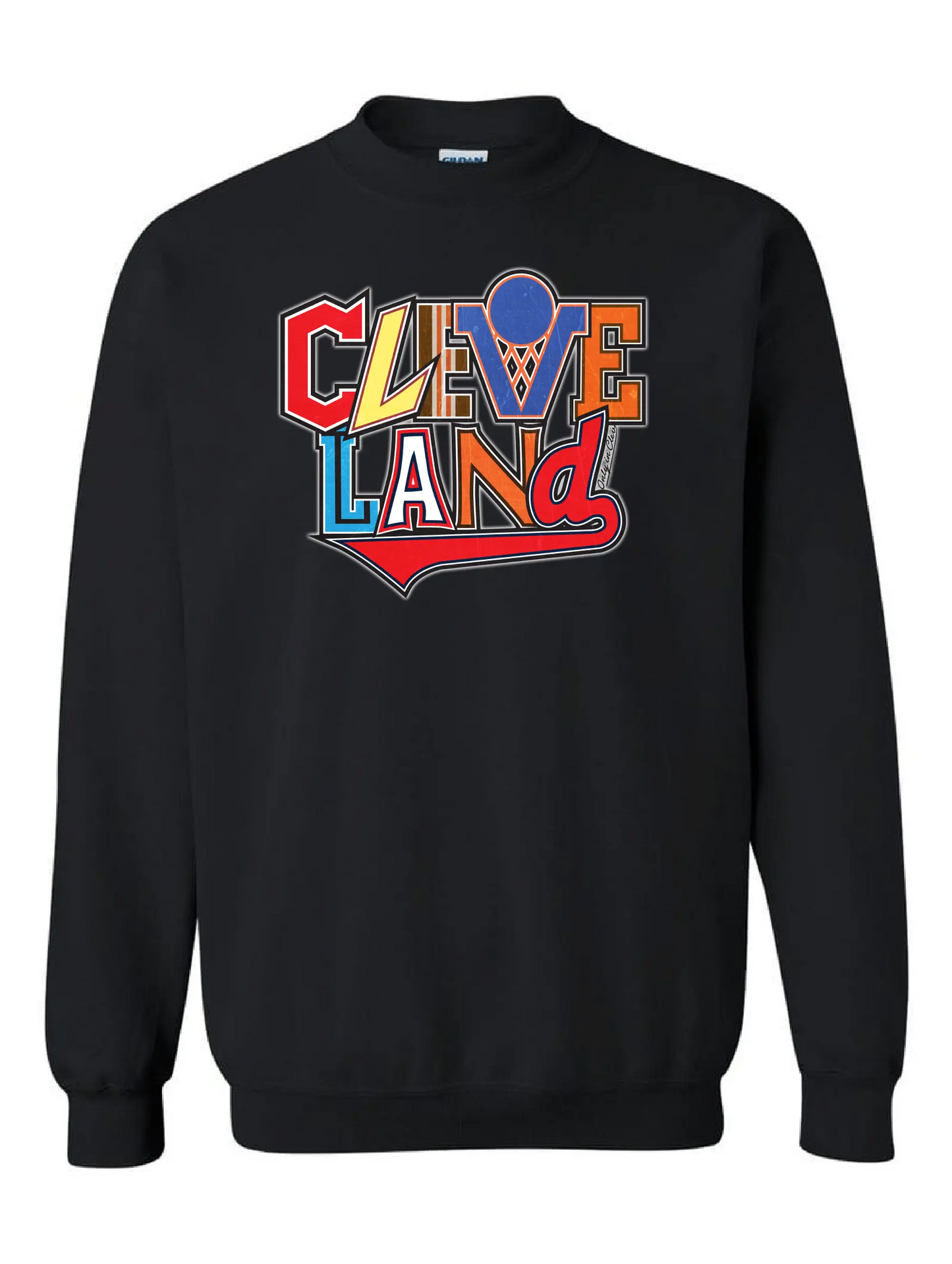"Cleveland All Sports" Design on Black - Only in Clev 
