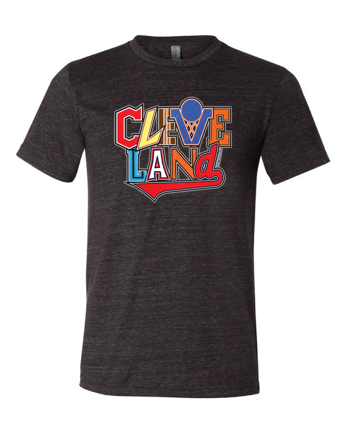 "Cleveland All Sports" Design on Black - Only in Clev 
