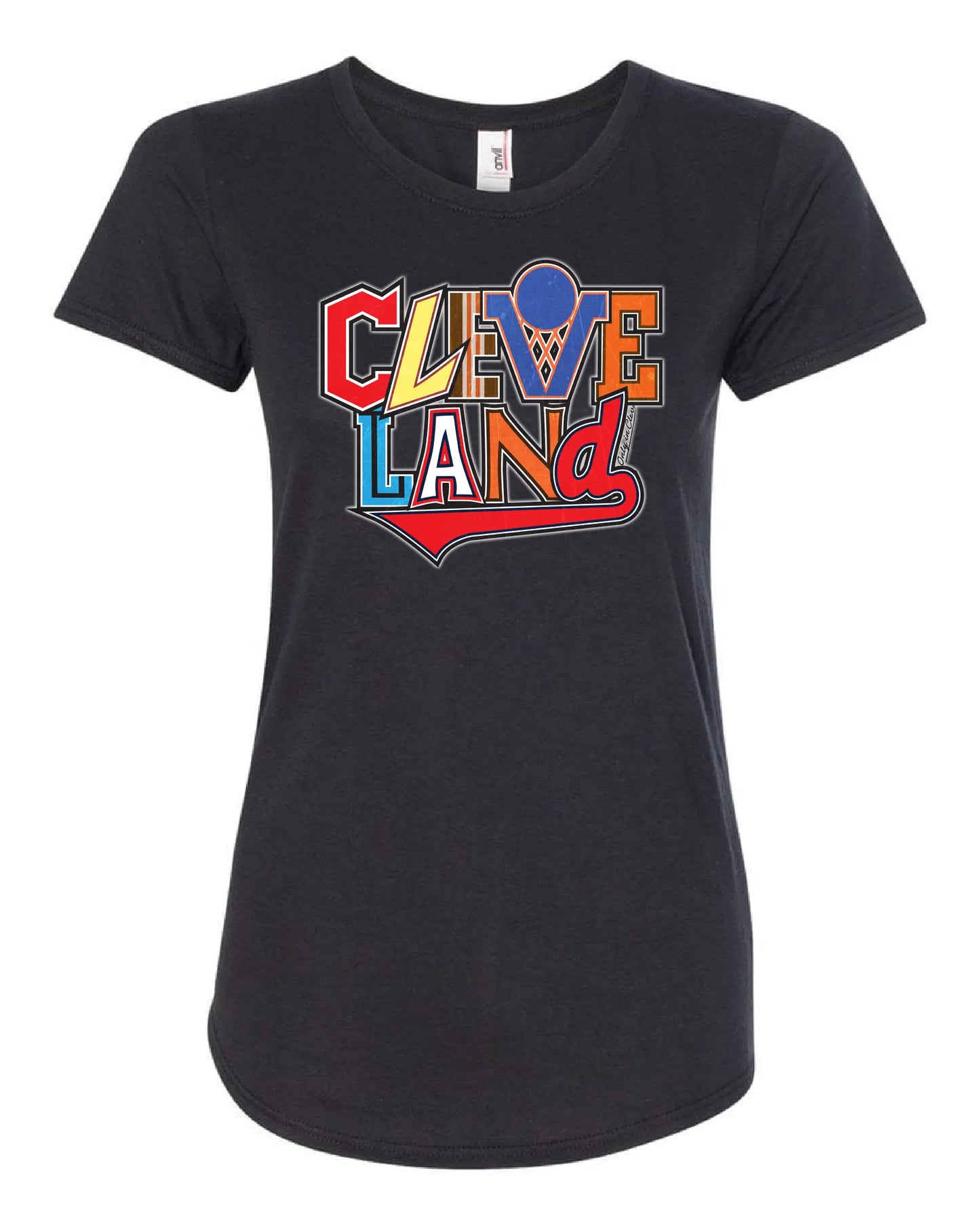 "Cleveland All Sports" Design on Black - Only in Clev 