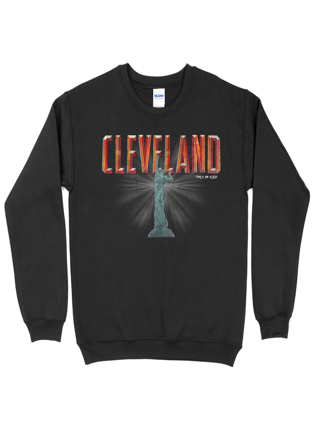 Cleveland Fountain of Eternal Youth T-Shirt on Black - Only in Clev