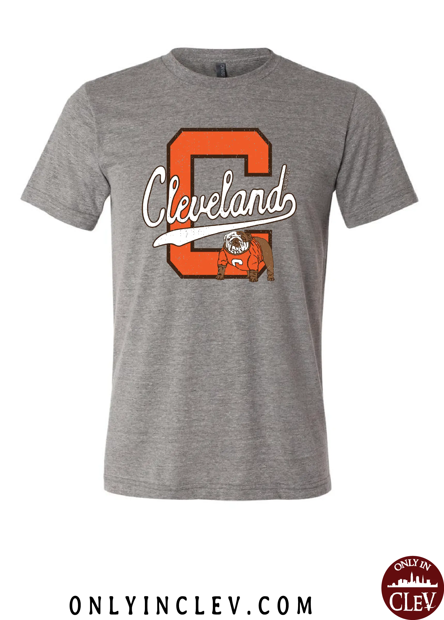"Block C Dawg" on Gray - Only in Clev