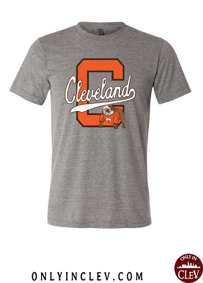 "Block C Dawg" on Gray - Only in Clev