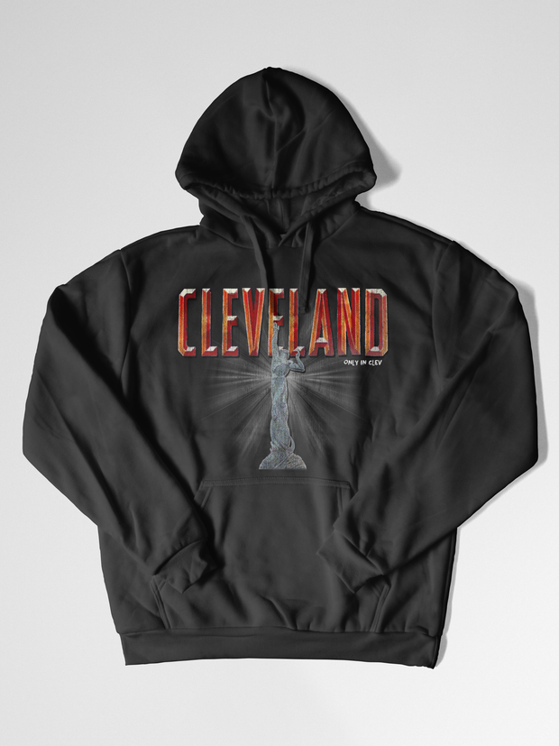 Cleveland Fountain of Eternal Youth T-Shirt on Black - Only in Clev