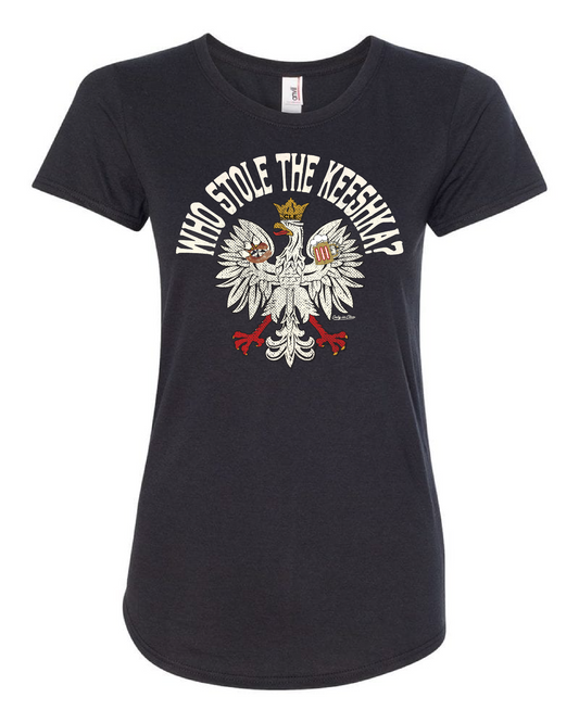 "Who Stole the Keeshka" design on Black - Only in Clev 