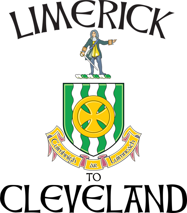 "Limerick to Cle" Irish Counties Design on Gray