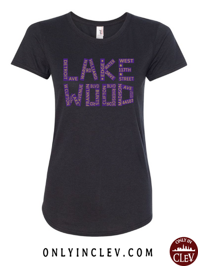 Lakewood Streets Design Womens T-Shirt - Only in Clev