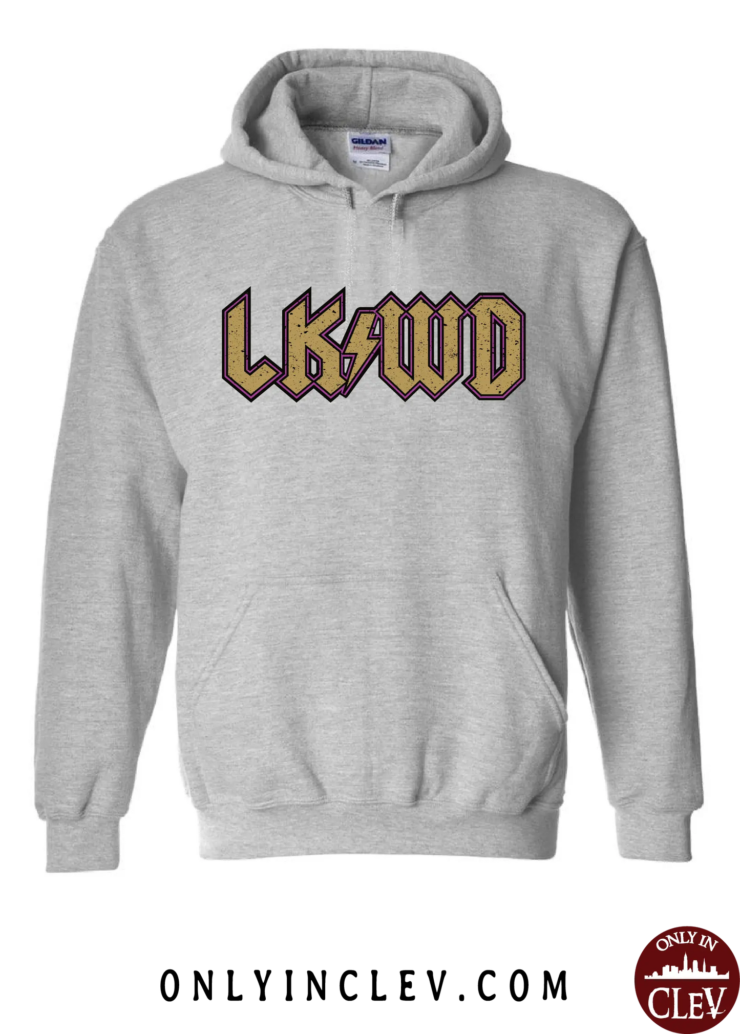 "LKWD" T Shirt on Gray - Only in Clev