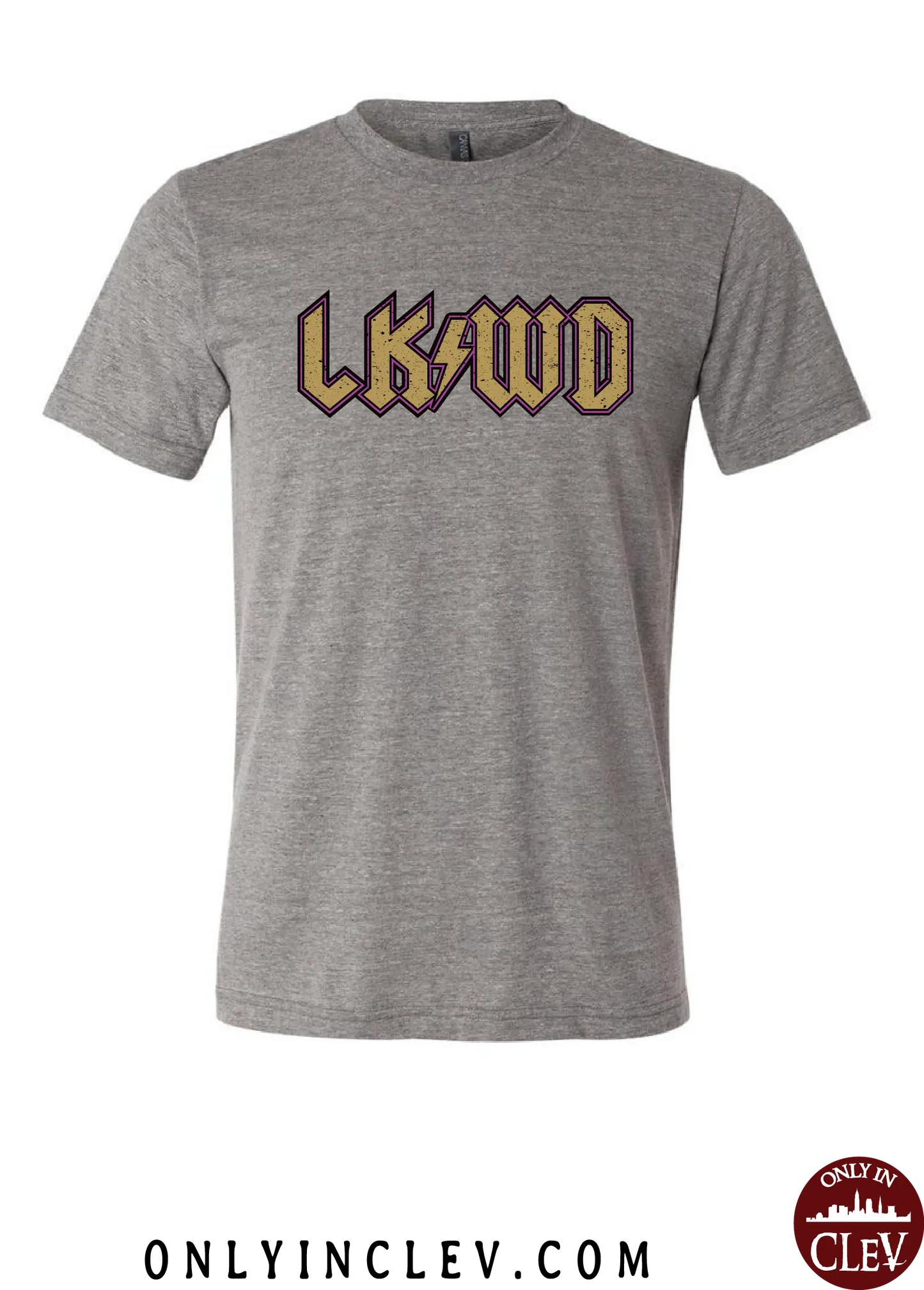 "LKWD" T Shirt on Gray - Only in Clev