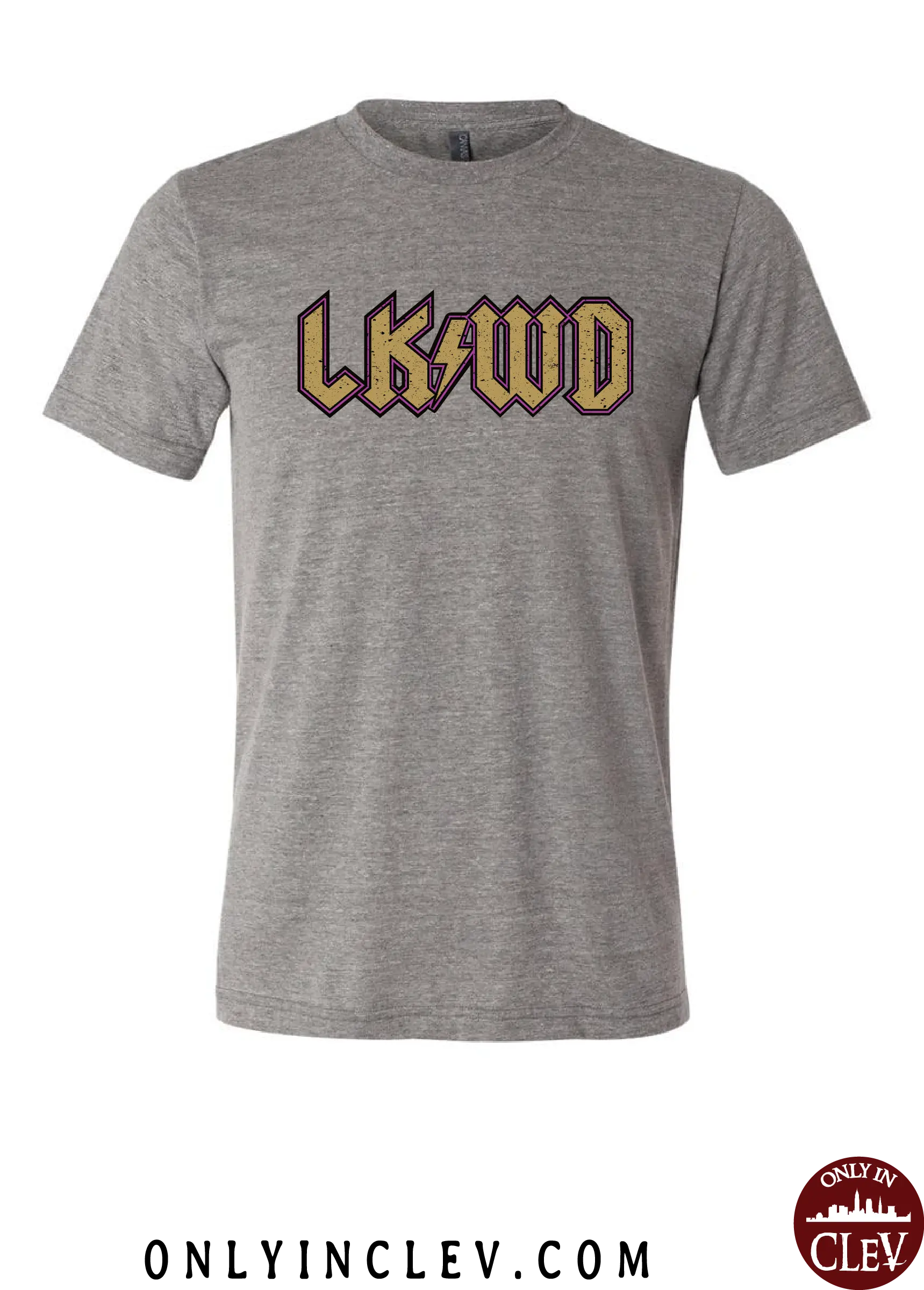 "LKWD" T Shirt on Gray - Only in Clev