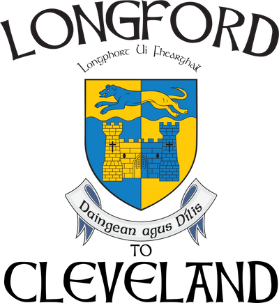 "Longford to Cle" Irish Counties Design on Gray
