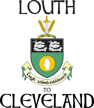"Louth to Cle" Irish Counties Design on Gray