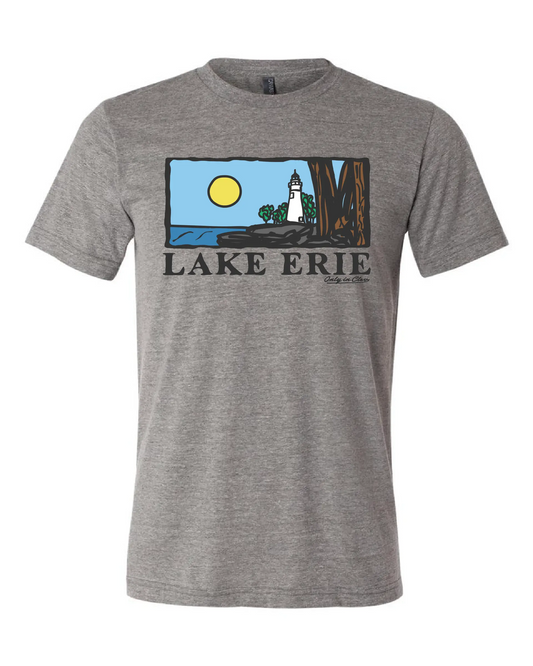 Lake Erie Horizon on Grey - Only in Clev 