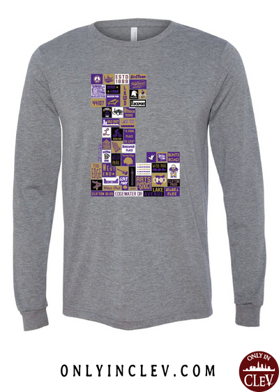 Lakewood Neighborhood Shirt "L Design" Long Sleeve T-Shirt - Only in Clev