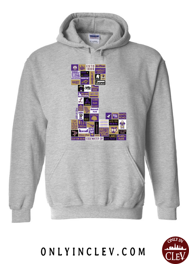 Lakewood Neighborhood Shirt "L Design" Hoodie - Only in Clev