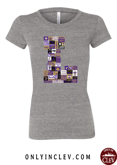Lakewood Neighborhood Shirt "L Design" Womens T-Shirt - Only in Clev