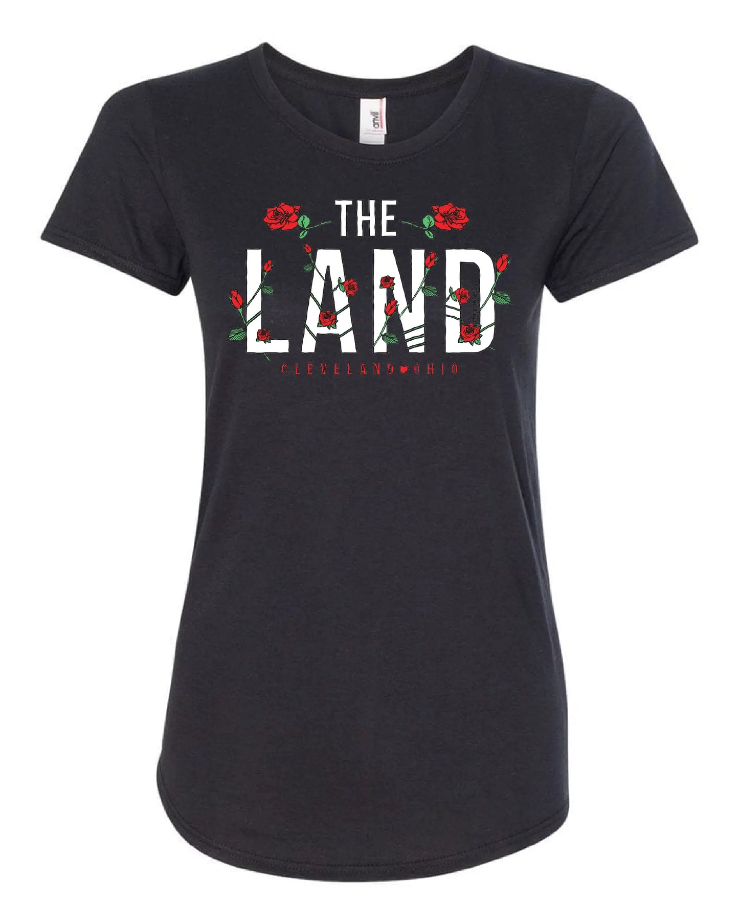 The Land with Roses - Only in Clev 2XL-Women-s-Short-Sleeve-T-Shirt