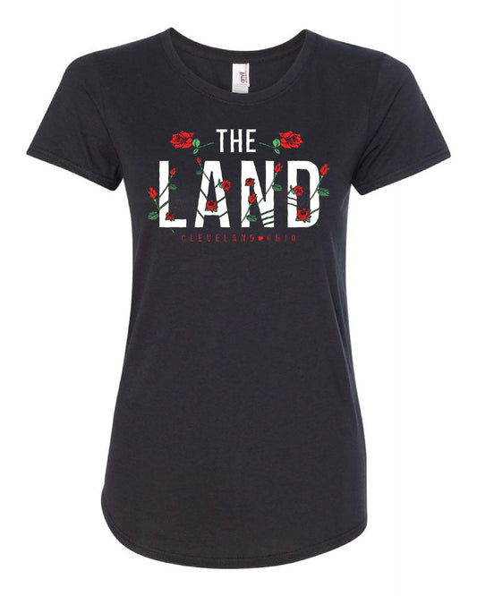The Land with Roses - Only in Clev 2XL-Women-s-Short-Sleeve-T-Shirt