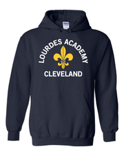 "Lourdes Academy" Design on Navy
