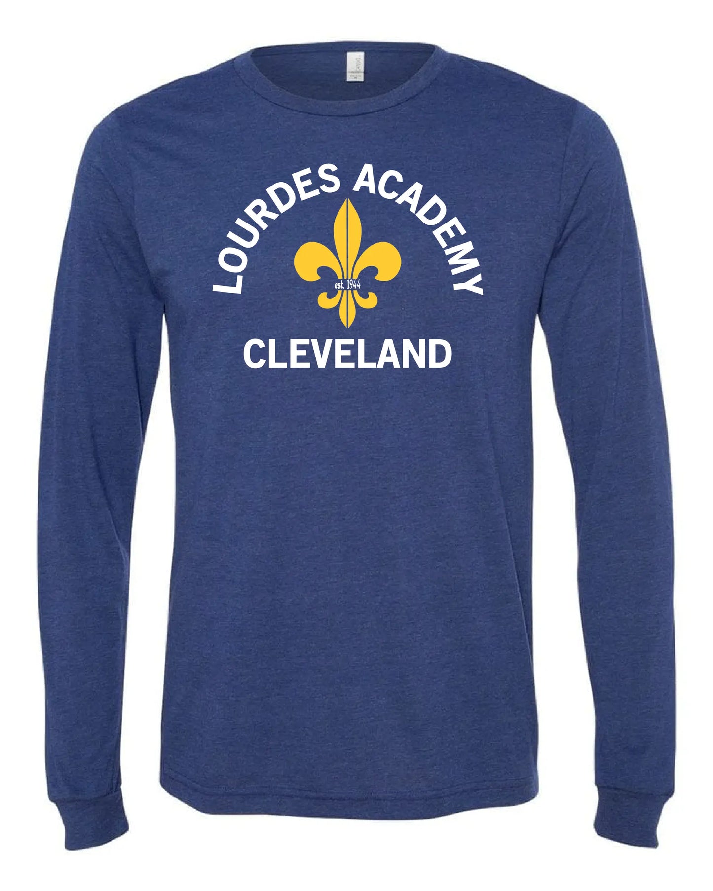 "Lourdes Academy" Design on Navy - Only in Clev 