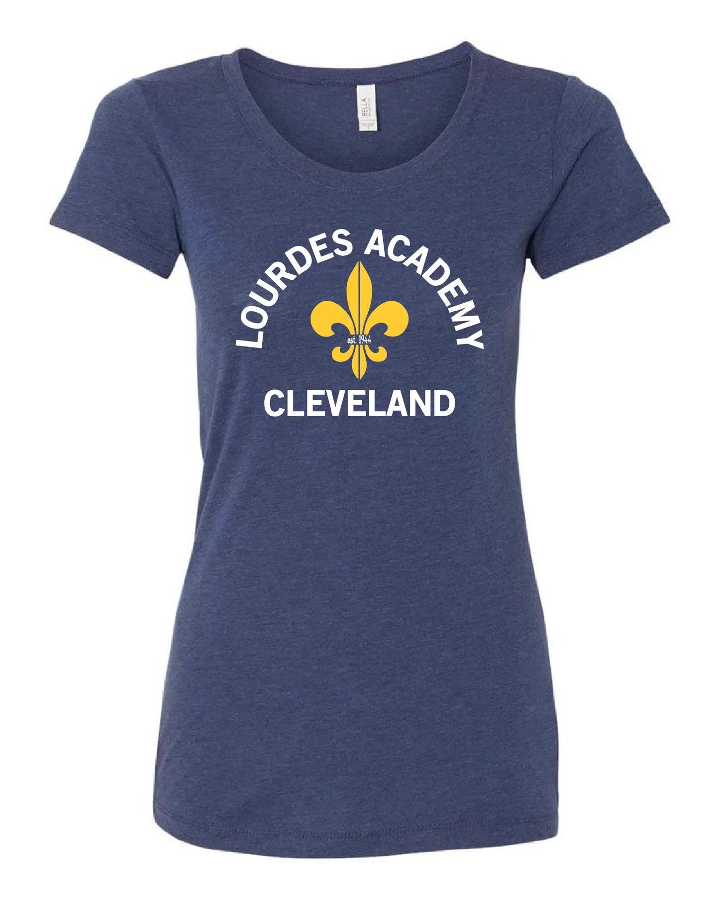 "Lourdes Academy" Design on Navy - Only in Clev 